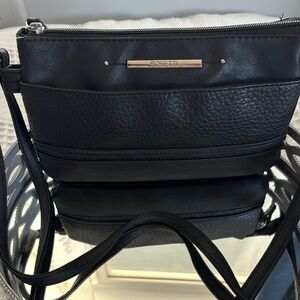 Rosetti Elegant Black Crossbody Bag